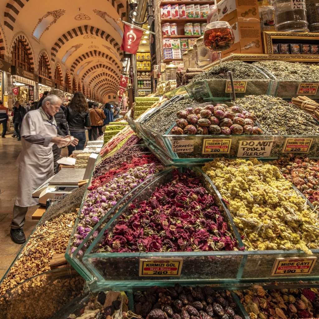 Intriguing Istanbul includes enjoying the fragrant aromas of the marketplace