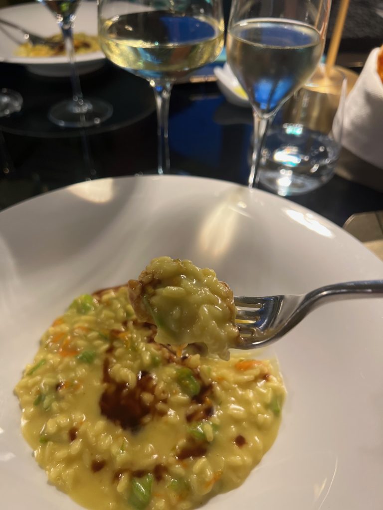 Risotto with saffron at Settimo