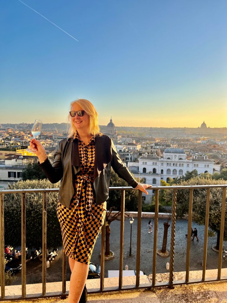 Seven hills of Rome and a sunset toast