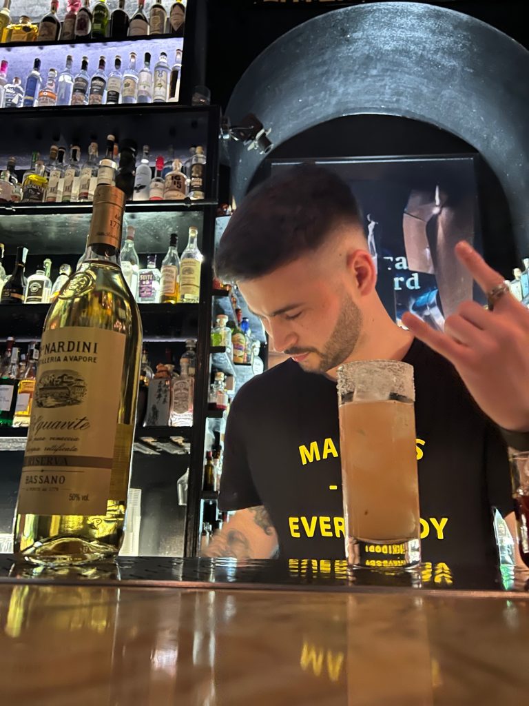 This bartender at Freni e Frizoni won best bartender in Italy!